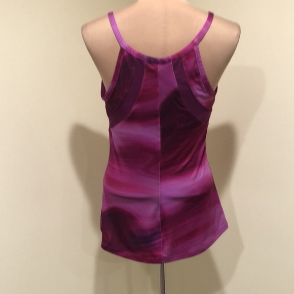 North Face Active Tank Top Size Large Purple Marble Tie Dye - Picture 4 of 12